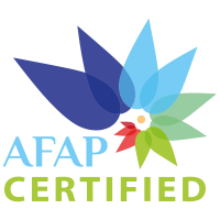 logo afap certified Instructora certificada AFAP